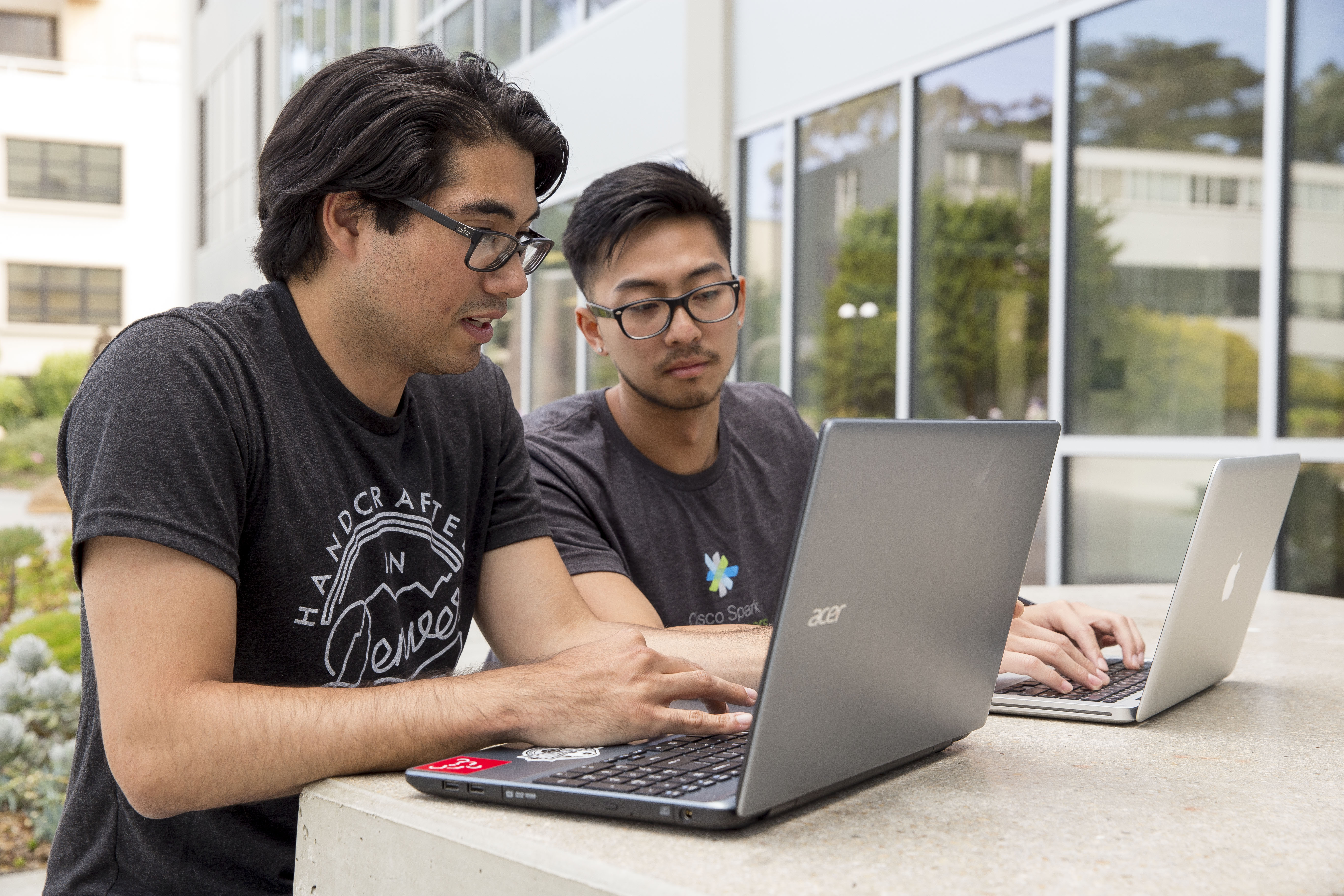 people on computer