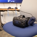 vr headset in ar/vr lab