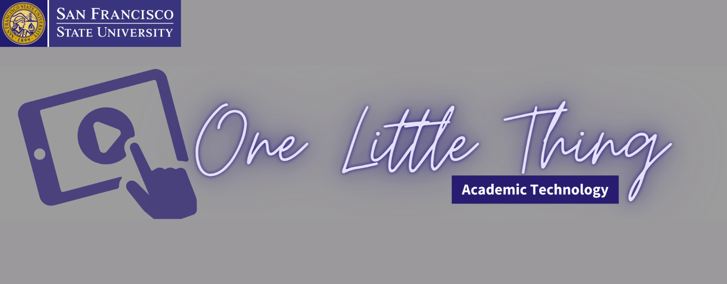 one little thing banner